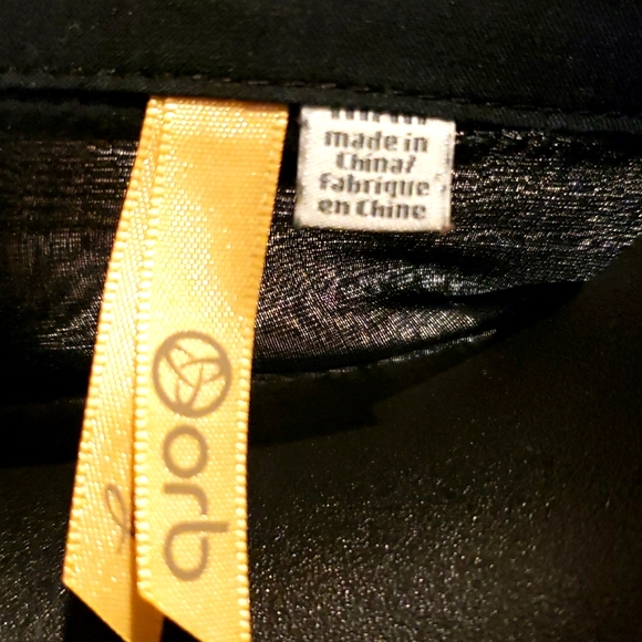 ORB Semi-Shear Black Blouse - Picture 8 of 8